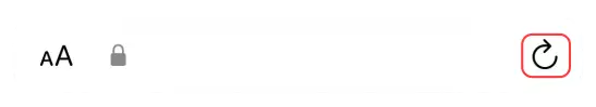 Safari refresh button